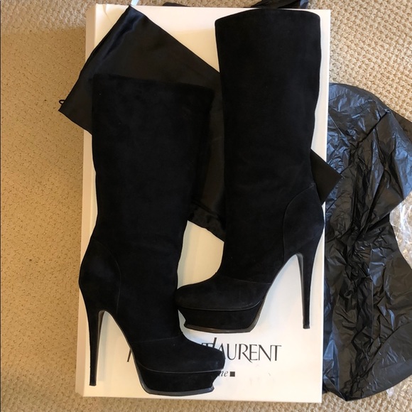 YSL Tribute 105 Platform Boot - Picture 2 of 9